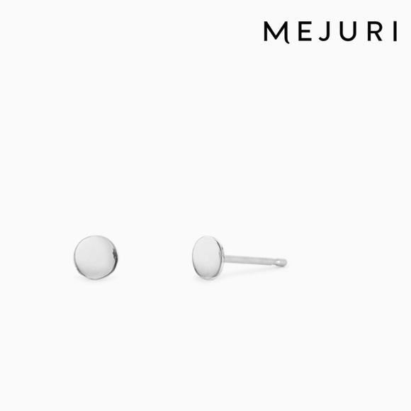 Mejuri Jewelry - Mejuri Thumbtack Stud Earrings 14k White Gold